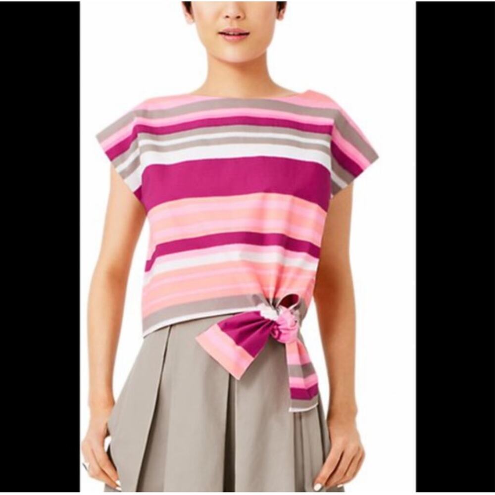 Kate Spade Saturday Front Tie Sleeveless Top